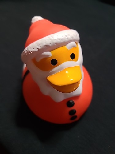 2007 Rubber Duck Santa Toysmith 4” Yellow Ducky
