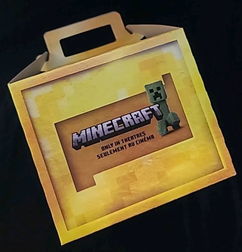 McDonald's Minecraft Movie Empty Box Adult Happy Meal 2025