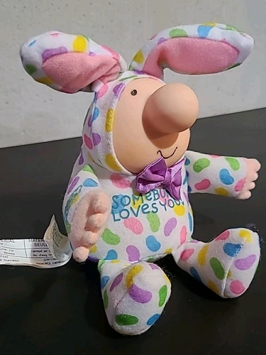 Vintage Ziggy Easter Bunny Plush with Rubber Head 7" - photo 2
