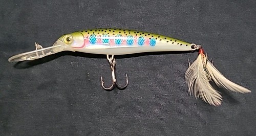 Rapala Original Floater 4.25" Trout Pattern Vtg Used