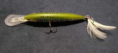 Rapala Original Floater 4.25" Trout Pattern Vtg Used - photo 2