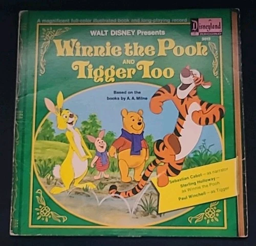 Winnie the Pooh and Tigger Too Vinyl Record VINTAGE 1974