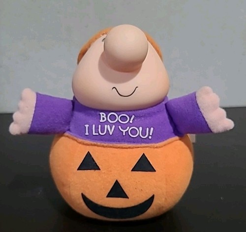 Boo I Luv You Halloween Pumpkin Ziggy 7" Plush Toy - photo 2