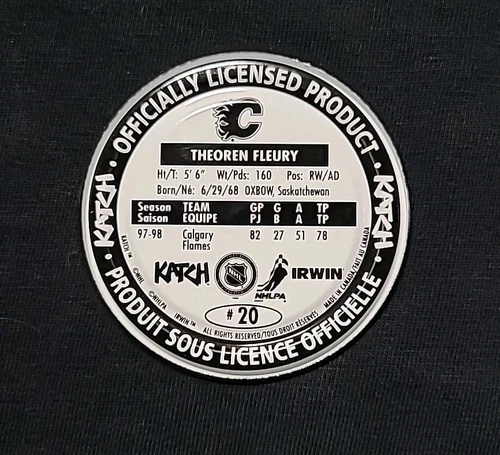 1998 Katch Round Metal Card Theoren Fleurry - photo 2