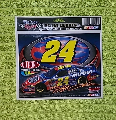 JEFF GORDON #24 DUPONT 2007 COT WINCRAFT DECAL STICKER SHEET