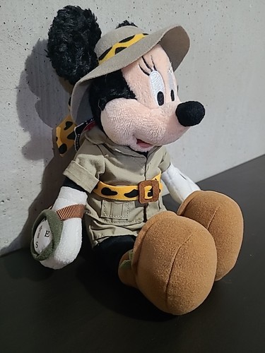 DISNEY PARK 11" SAFARI MINNIE MOUSE BEAN BAG PLUSH - photo 2