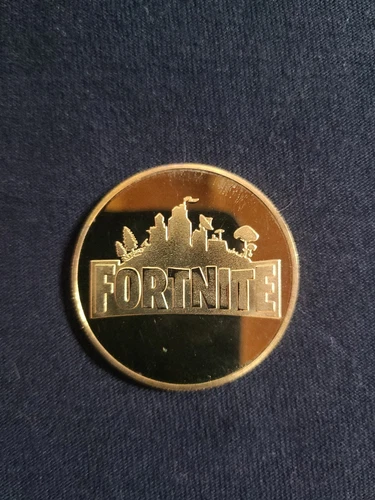 Very Rare Fortnite Gold Coin Sony PlayStation Medal Token Medall - photo 2