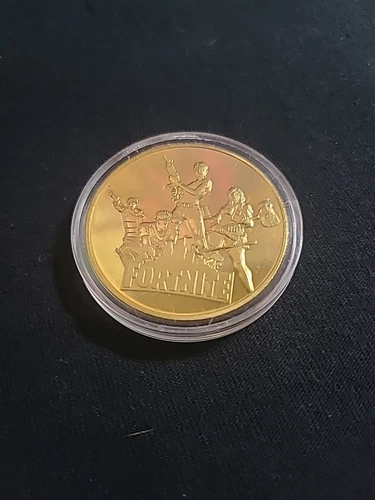 Very Rare Fortnite Gold Coin Sony PlayStation Medal Token Medall - photo 3