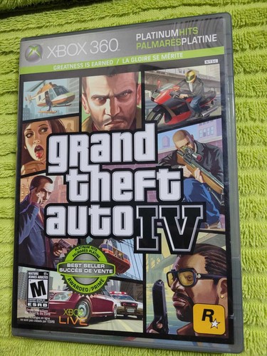 Grand Theft Auto IV -- Platinum Hits Edition (Xbox 360, 2009)