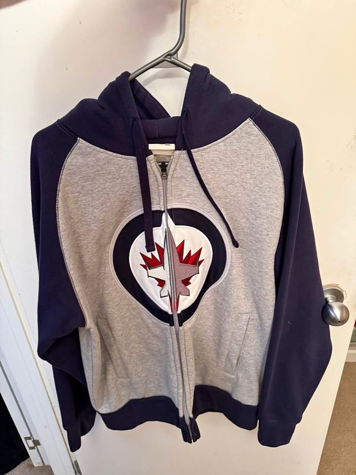 Winnipeg Jets Zip Up Hoodie - Men's Medium