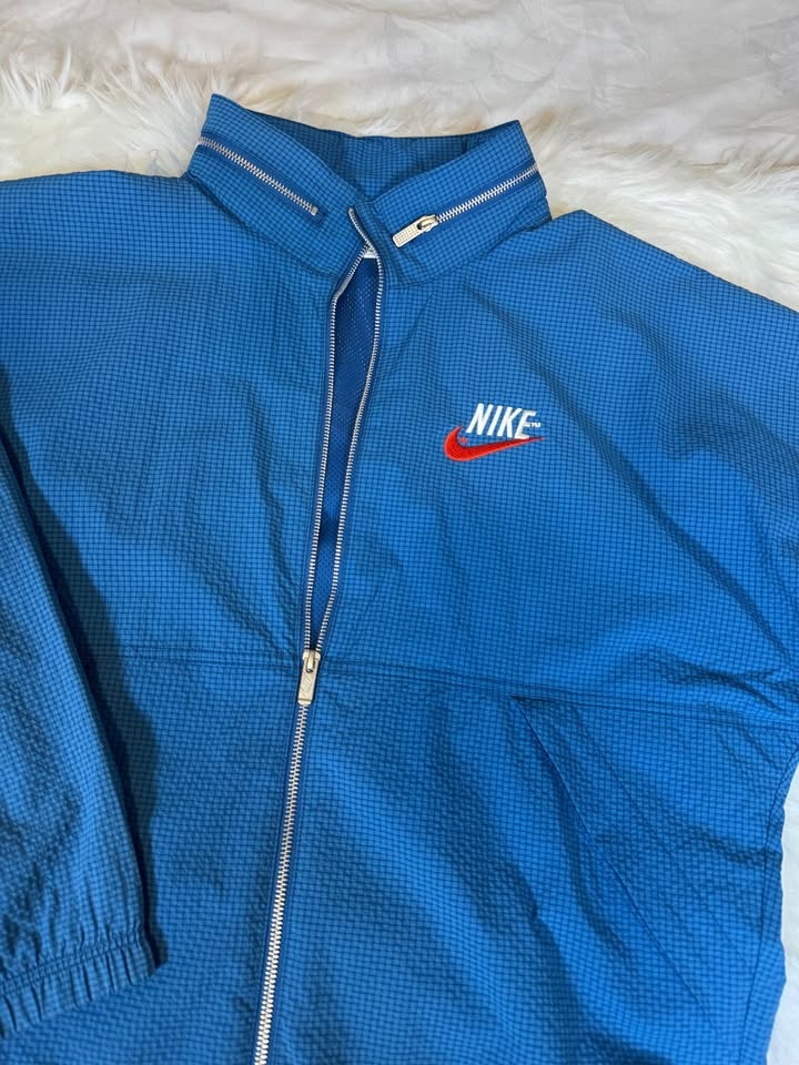 Nike Blue Windbreaker Jacket with adjustable cap - photo 2