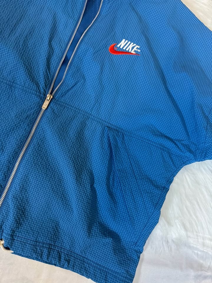 Nike Blue Windbreaker Jacket with adjustable cap - photo 3
