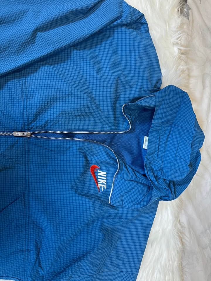 Nike Blue Windbreaker Jacket with adjustable cap - photo 4