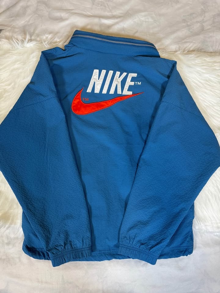 Nike Blue Windbreaker Jacket with adjustable cap - photo 5