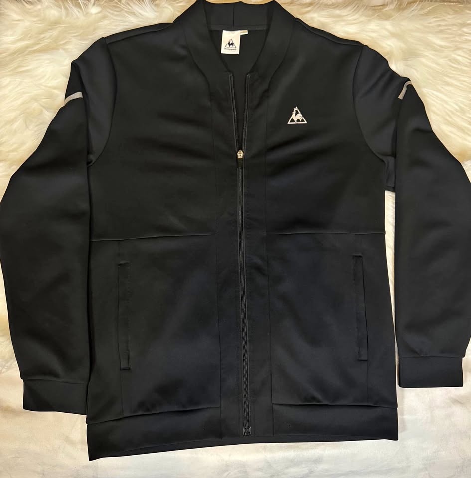 Le Coq Sportif Black Full-Zip Jacket
