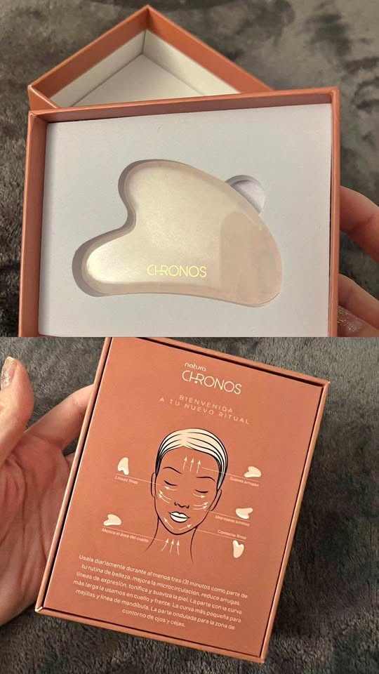 Natura Chronos Gua Sha – Rose Quartz Stone with Gift Box