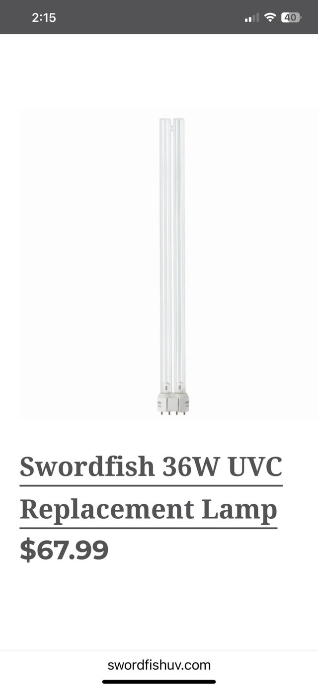 Allanson Swordfish UV Light 36W - photo 5