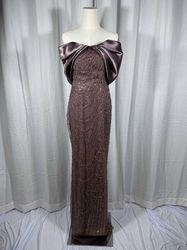 Elegant Mauve Evening Gown – BRAND NEW – $500 - photo 3