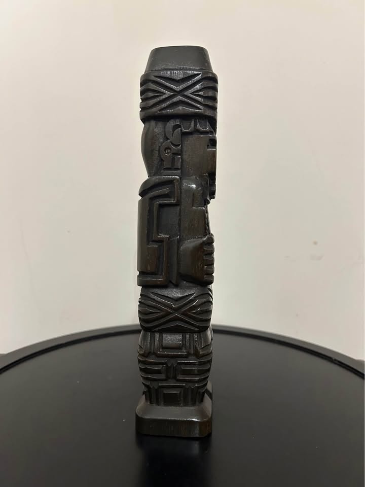 Vintage Hand-Carved Tiwanaku Monolith – Bolivia 1977 Andean Folk - photo 5