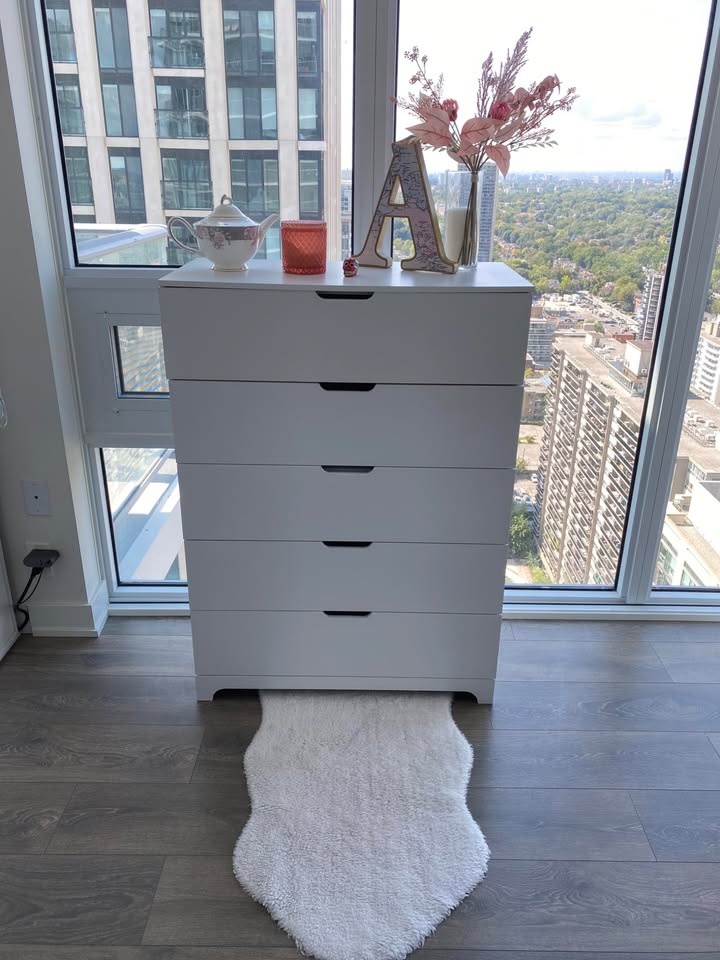 Brand New White 5 Drawer Dresser (Assembled) - photo 5