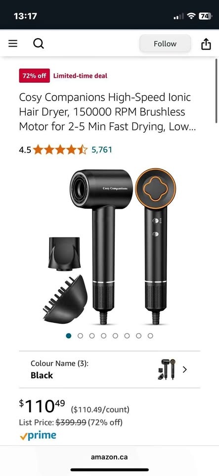 High quality hair dryer