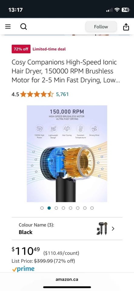 High quality hair dryer - photo 4