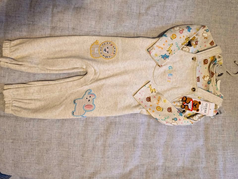 Guess Baby Overall Outfit - 12 Months