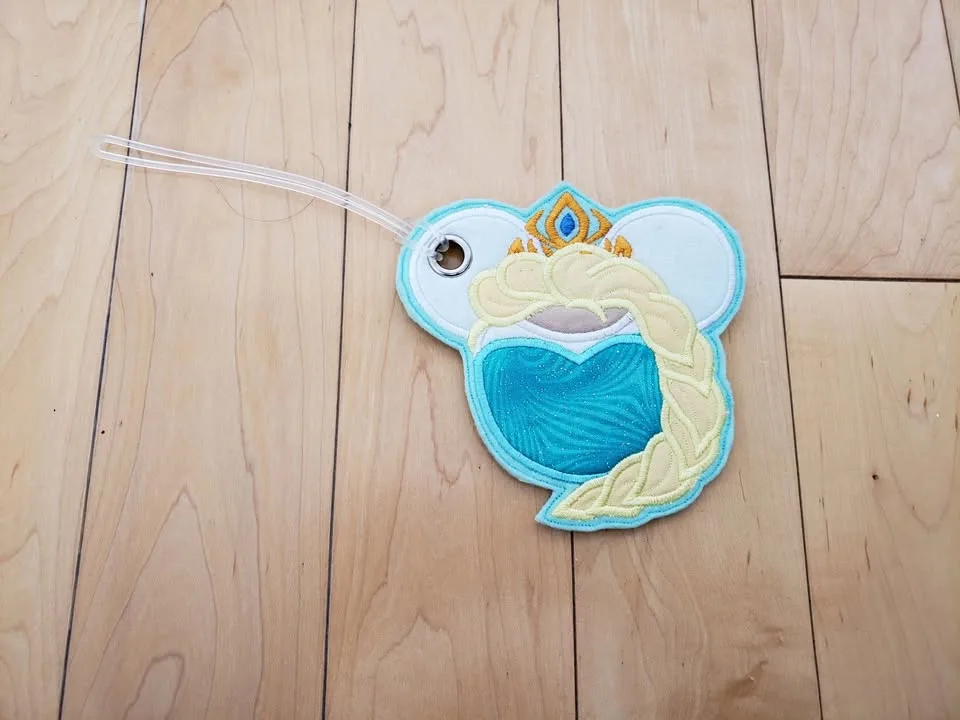 Brand New Mickey Frozen Elsa Embroidered Luggage Tag thumbnail