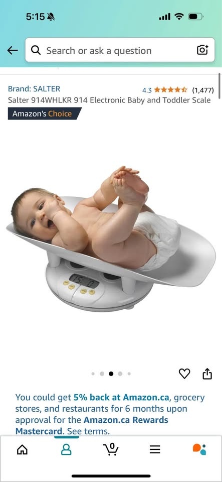 Baby and Toddler Scale