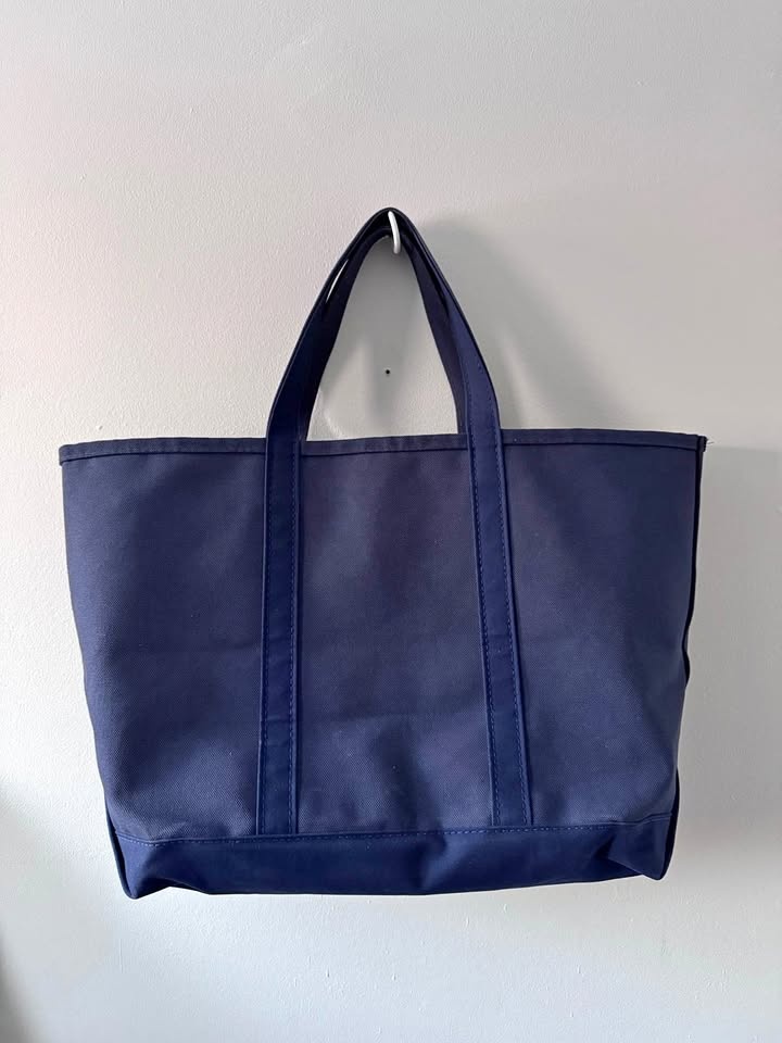 LLBean Navy Tote Bag