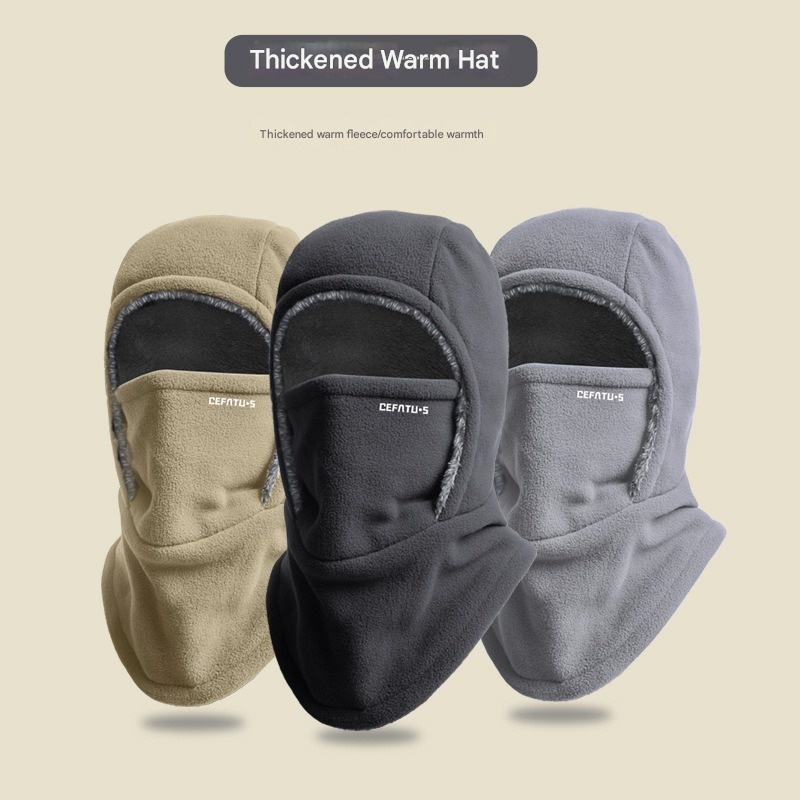 Winter Warm Windproof Balaclava Hood, Fleece Lined & Thickened