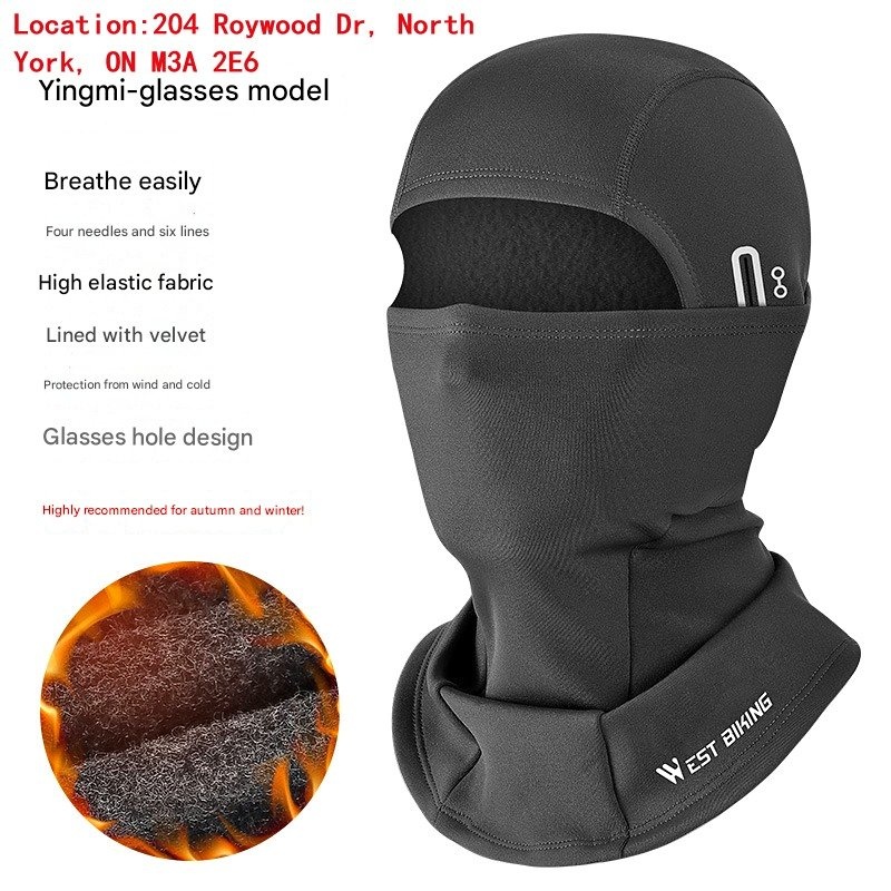 Winter Fleece Balaclava with Glasses Hole
