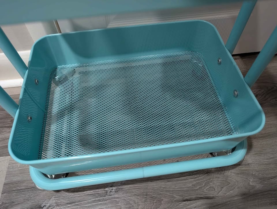 Blue 3-Tier Rolling Cart - photo 3