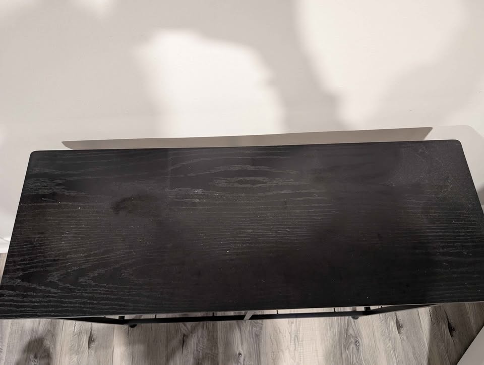 Black Console Table With 5 Shelves - photo 2
