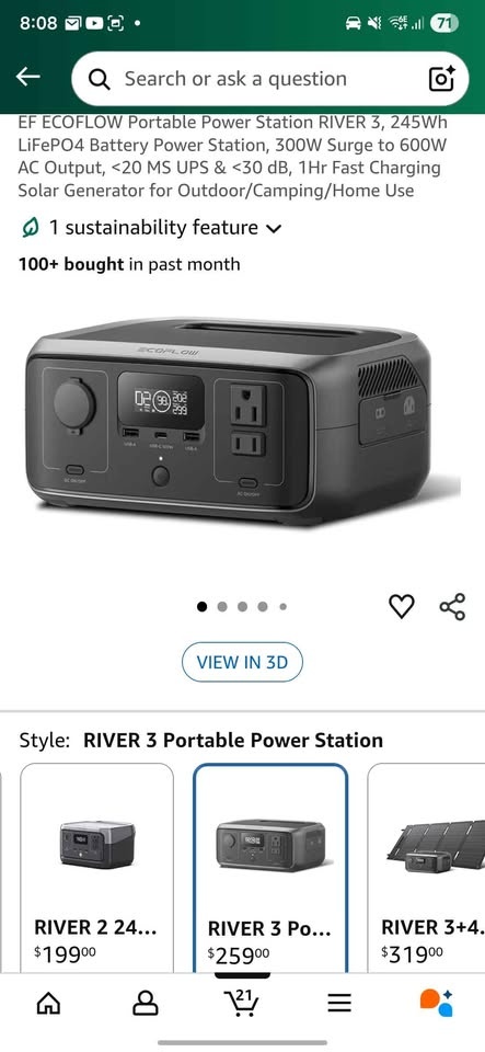 EcoFlow River 3 - Open Box (Never Used) - photo 3