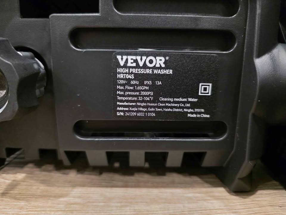 VEVOR 2000PSI High Pressure Washer - photo 5