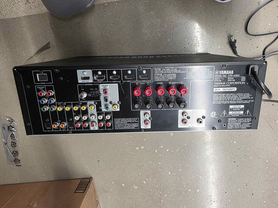 Yamaha HTR-4063 AV Receiver - photo 4