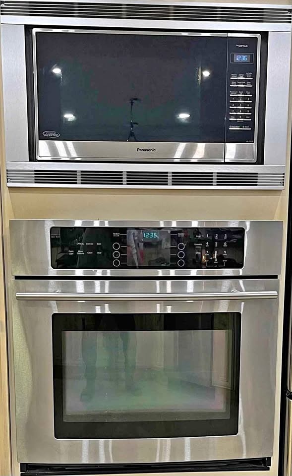 Panasonic Built-in Microwave & Jenn-Air Oven Stainless Steel