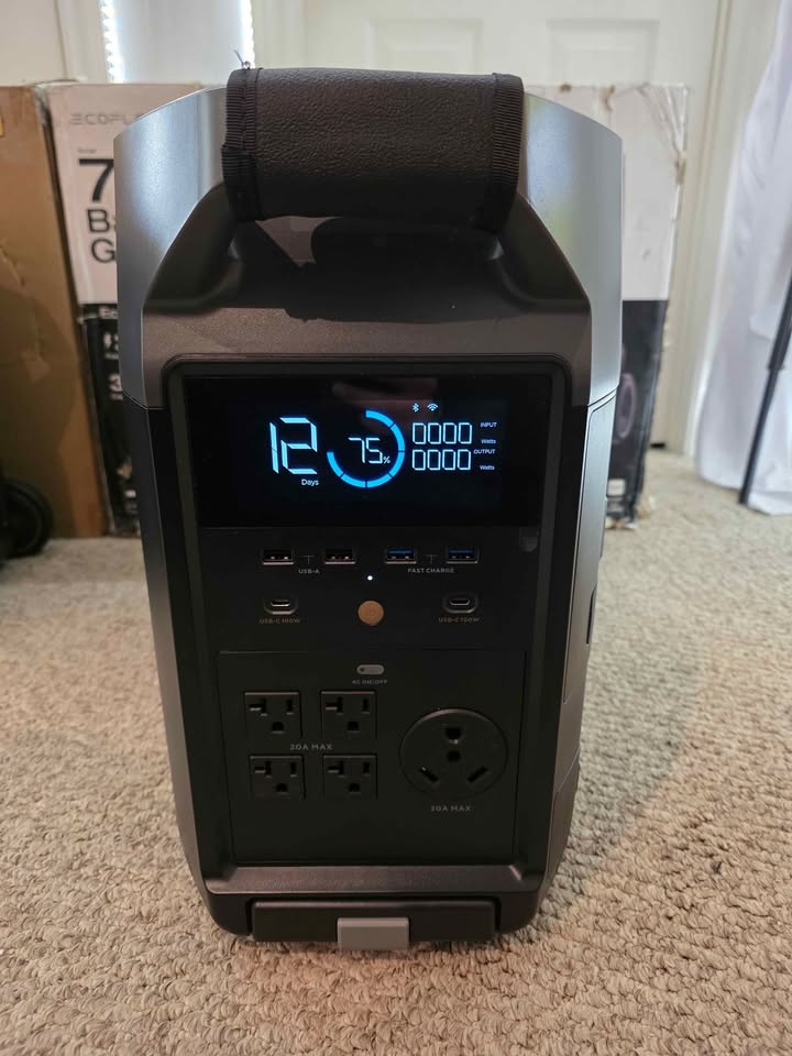 EcoFlow DELTA Pro + Smart Extra Battery (7.2 KWh) – Open Box - photo 3
