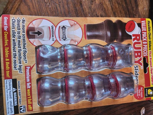 Ruby Sliders 8-Piece Chair Leg Protectors - photo 2