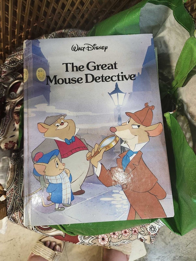 Walt Disney Great Mouse Detective Hardcover Book