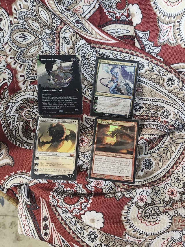MTG Cards: Severance Priest, Kinna, Ajani, Keldane Firewalker