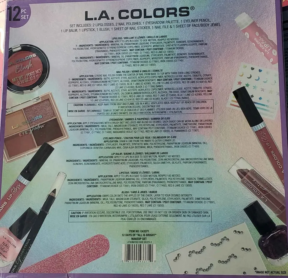 Makeup Gift Set Bundle, L.A. COLORS NIB image indicator(3)