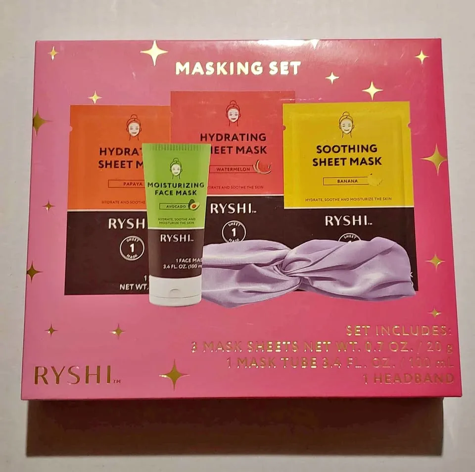 Beauty Mask Bundle, Face, Eye, Hand Foot Masks, NIB thumbnail
