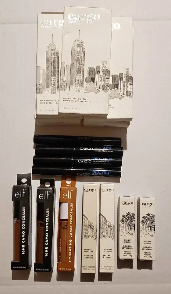 MAKEUP Mixed Lot, Cargo and e.l.f. Brands, Dark Skin Tones, NIB thumbnail