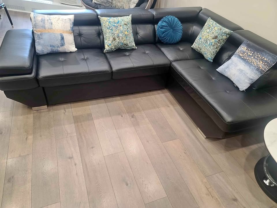 Black Sectional Sofa Bed with Storage