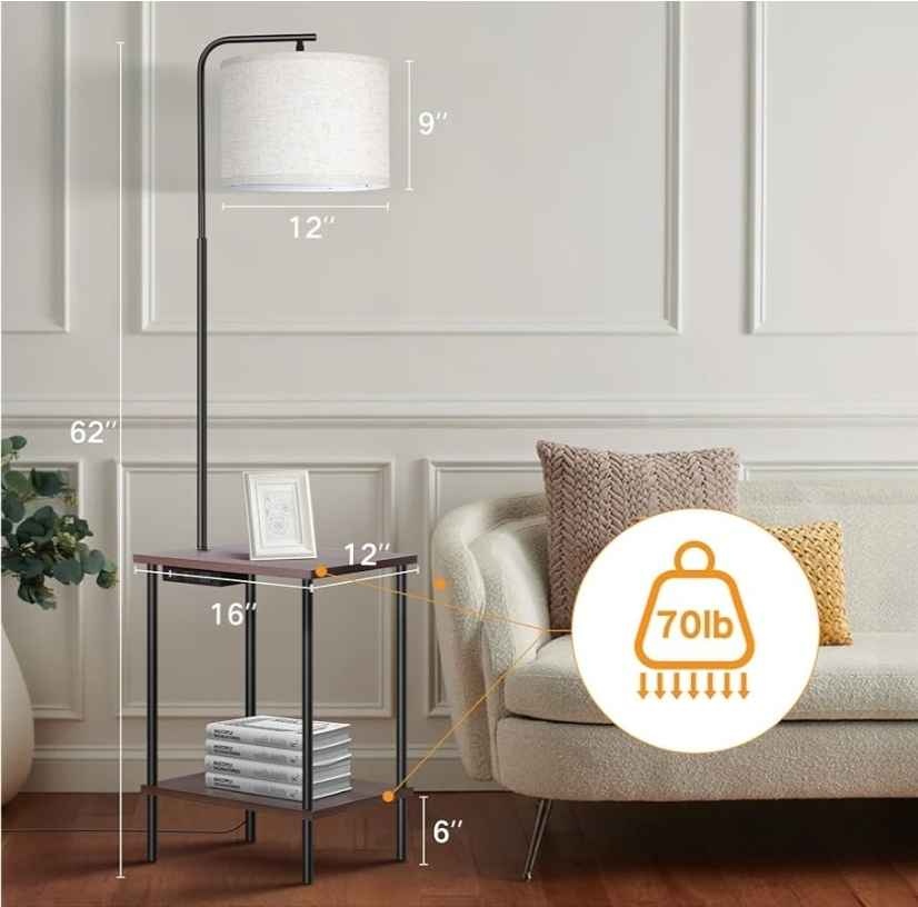 OUTON Floor Lamp with Table, Type C, AC Outlet - photo 5