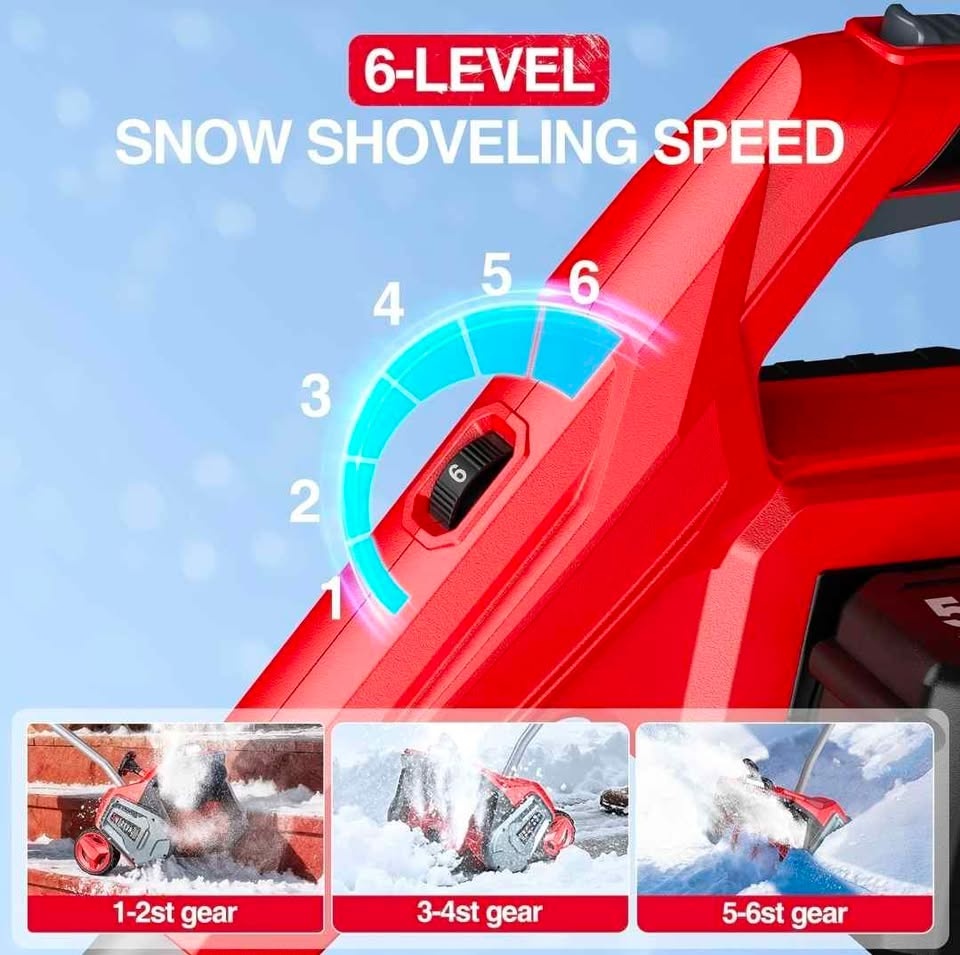 40V Brushless Electric Snow Shovel w/ Wheels - photo 4