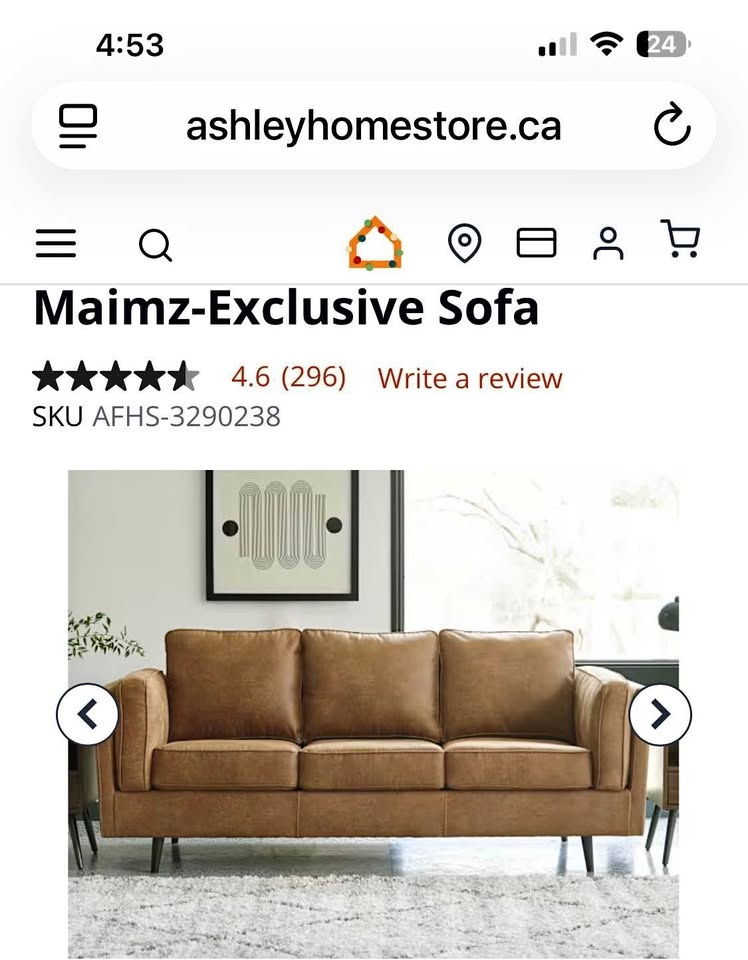 Mid-Century Modern Sofa & Ottoman