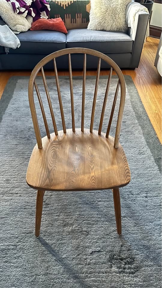 Solid Wood Windsor Dining Chairs - Set of 4 - photo 2